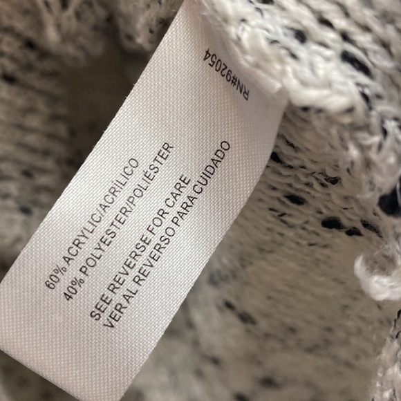 Madison Lilly black white long sleeve chunky knitted holiday sweater size medium - Picture 9 of 11